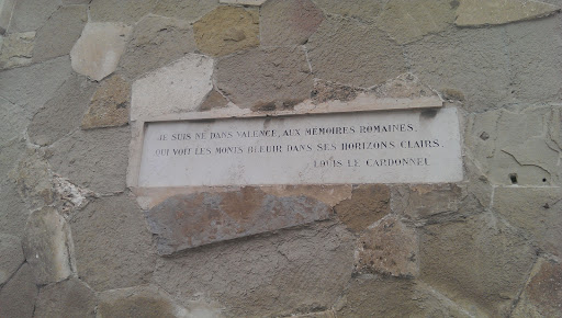 Plaque Citation De Louis De Cardonnel