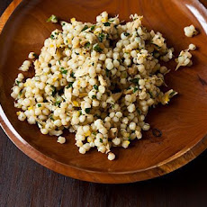 Herbed Tuna and Israeli Couscous Salad with Cumin, Coriander and Citrus