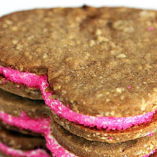 Chocolate Filled Peppermint Valentine Heart Cookies