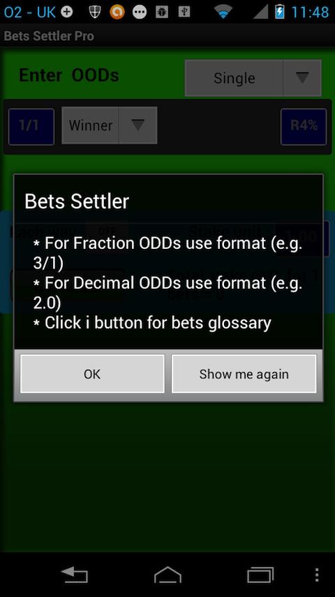 Android application Bets Settler Pro screenshort