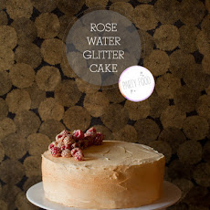 Rose Water Glitter Cake