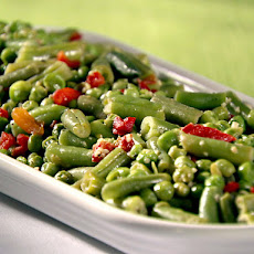 Garlicky Green Beans and Peas