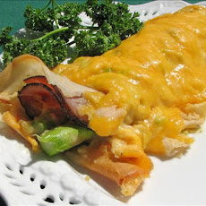 Ham and Asparagus Crepes