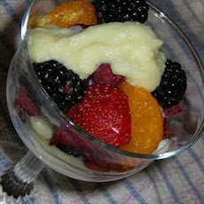 Fresh Fruit With Vanilla Custard Sauce