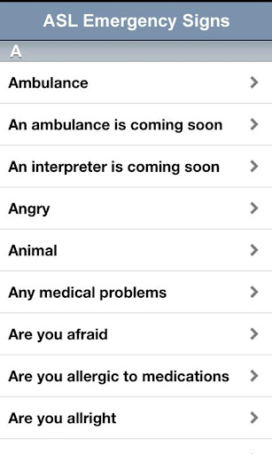 【免費教育App】ASL Emergency Signs-APP點子