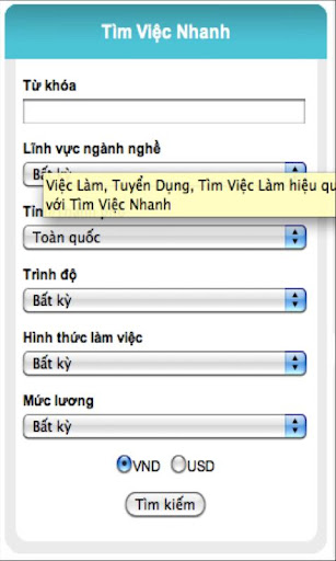 TimViecNhanh Job Search