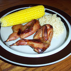Baked Garlic Quail