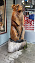 Carved Bear Statue
