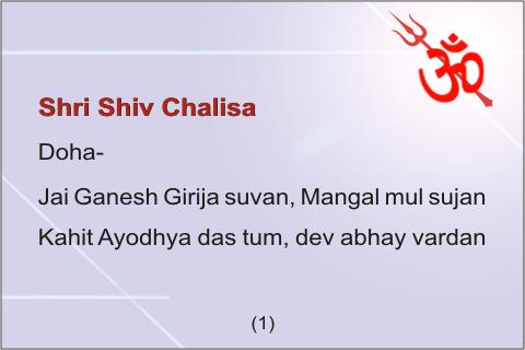 Shiva Chalisa - English