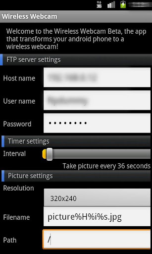Wireless Webcam for Android