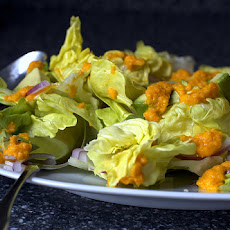 Avocado Salad with Carrot-Ginger Dressing