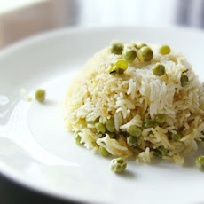 Basmati Rice and Pea Pilaf (Peas Pulao)