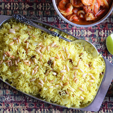 Saffron Rice with Golden Raisins and Pine Nuts