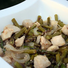 15 Minute Stir Fried Chicken & Asparagus