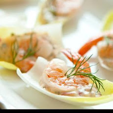 Shrimp Remoulade in Endive Leaves