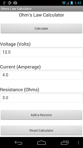 Ohm's Law Calculator Free