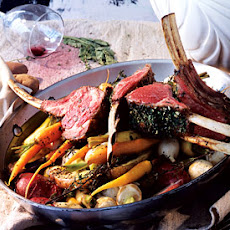 Rack of Lamb with Garlic and Herbs
