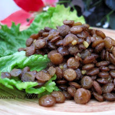 Lentil Salad in Olive Oil With Egyptian Spices