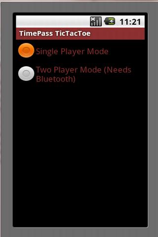 TimePass Bluetooth TicTacToe