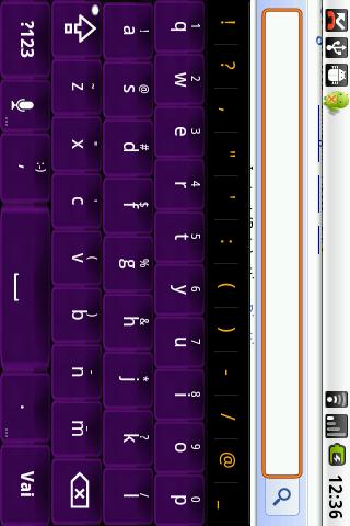 Violet Glass Keyboard Skin