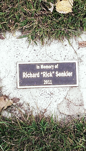 Rick Senkler Memorial Plaque