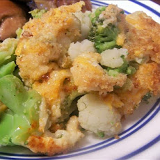 Broccoli and Cauliflower Gratin