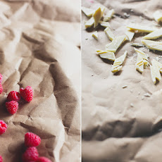 Raspberry & White Chocolate Honey Almond Meal Muffins