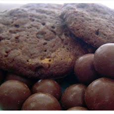 Chocolate Malted Whopper Cookies