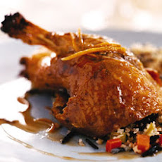 Glazed Duck with Clementine Sauce