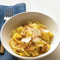 Pappardelle with Caramelized Onions and Parmesan