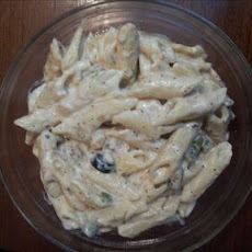 Pasta in white sauce