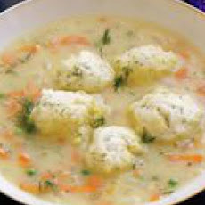 Peas-and-Carrots Soup with Dumplings
