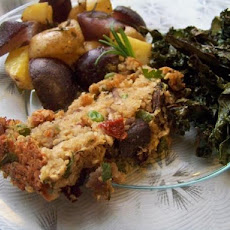 Quinoa Loaf With Mushrooms and Peas