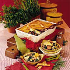 Ham-and-Greens Pot Pie with Cornbread Crust