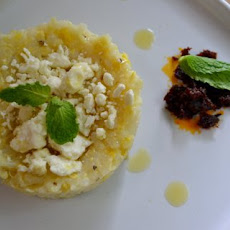 Sweet Corn and Arborio Risotto with Feta & butternut oil