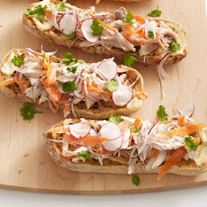 Open-Face Vietnamese Chicken Sandwiches