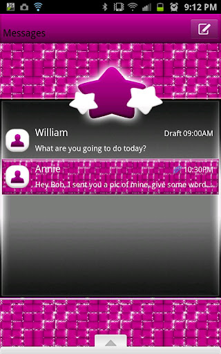 GO SMS - Glitter Squares