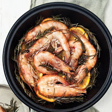 Shrimp Roasted on Rosemary