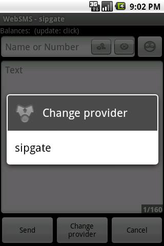 WebSMS: sipgate Connector