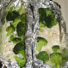 Herbed Fish and Vegetables Barbecued or Oven Baked