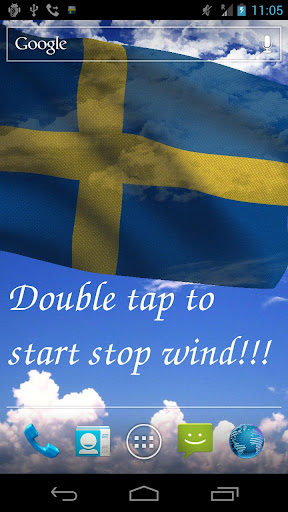 3D Sweden Flag Live Wallpaper