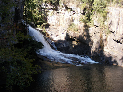 base of the falls