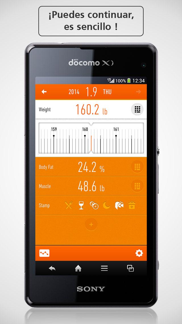 Android application Weight Loss Tracker - RecStyle screenshort