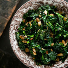 Sautéed Greens with Pine Nuts and Raisins