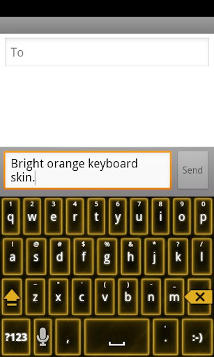 Bright Orange Keyboard Skin