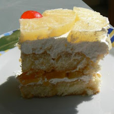 Pineapple-Yoghurt Ladyfinger Dessert