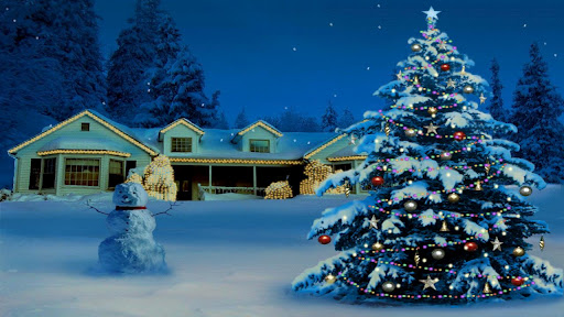 Christmas Tree And Snowman
