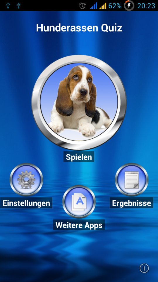 Android application Dog Breed Quiz screenshort