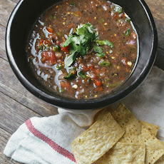 Hot & Smoky Roasted Poblano Pepper Salsa