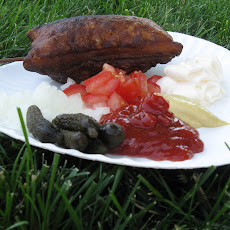 Bison Burgers on a Stick